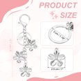 thumbnail image 2 of Llavero inicial de flor Uxcell, llaveros bonitos, encantos de llavero de flor, accesorios de llavero de letra para mujeres y niñas, bolsas, carteras, mochilas, plata y letra X, 2 of 7