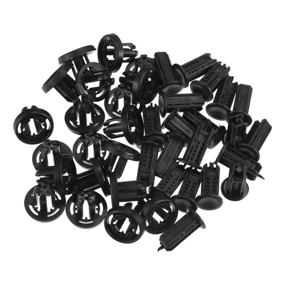 Unique Bargains 20 Pcs Bumper Clips No.91505TM8003 Automotive Clips for Honda Civic 2013-2019 Plastic Black