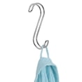 thumbnail image 2 of InterDesign Classico Metal Closet Rod Accessory S Hook, for Wardrobes, Handbags, Belts or Jackets, 0.7" x 3.8" x 5.5", Chrome, 2 of 7