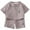 Z170-Grey, variant on Baby Boy Clothes 12 Months+ Boys Summer Outfits Casual Plaid Short Sleeve Shirt And Pants Set Breathable Comfortable Kids Two Piece Clothing For Daily Wear Age 2 8,Size 4-5 Years