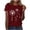Wine, variant on Women Summer Tops Sexy Tshirts Shirts Graphic Funny Plus Size Short Sleeve Tunic Tops for Women 2025