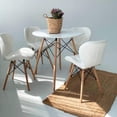 thumbnail image 3 of Set de 4 Sillas Tipo Eames Pido Todo Tapizada Acolchonada Comedor Moderno Blanco 6.49 pulg, 3 of 8