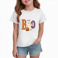 thumbnail image 2 of KPOPLK Toddler Kids Girl Halloween T-Shirt Short Sleeve Tops Pumpkin Fun Tee Clothes 1-14 Years,Size 1-2 Years, 2 of 6