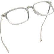 LifeArt Blue Light Blocking Glasses, Anti Eyestrain, Computer Reading Glasses, Gaming Glasses, TV Glasses for Women Men, Anti Glare (Gray, +3.00 Magnification)