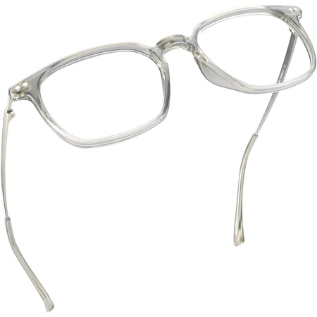 LifeArt Blue Light Blocking Glasses, Anti Eyestrain, Computer Reading Glasses, Gaming Glasses, TV Glasses for Women Men, Anti Glare (Gray, +0.75 Magnification)