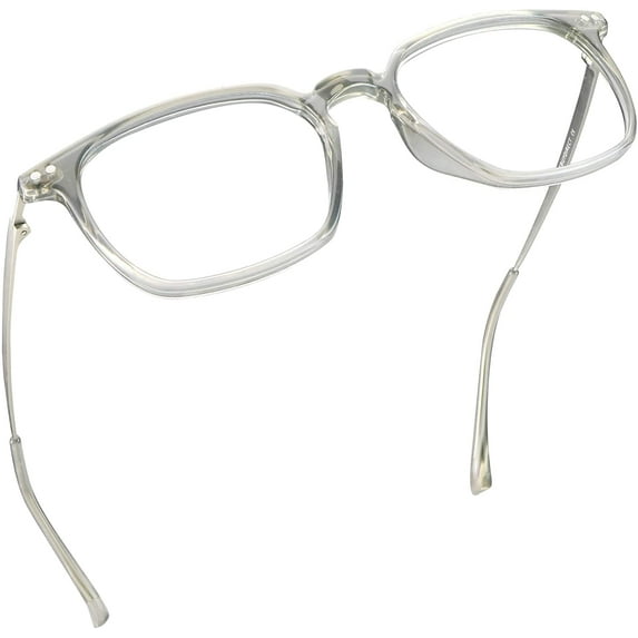 LifeArt Blue Light Blocking Glasses, Anti Eyestrain, Computer Reading Glasses, Gaming Glasses, TV Glasses for Women Men, Anti Glare (Gray, +4.00 Magnification)