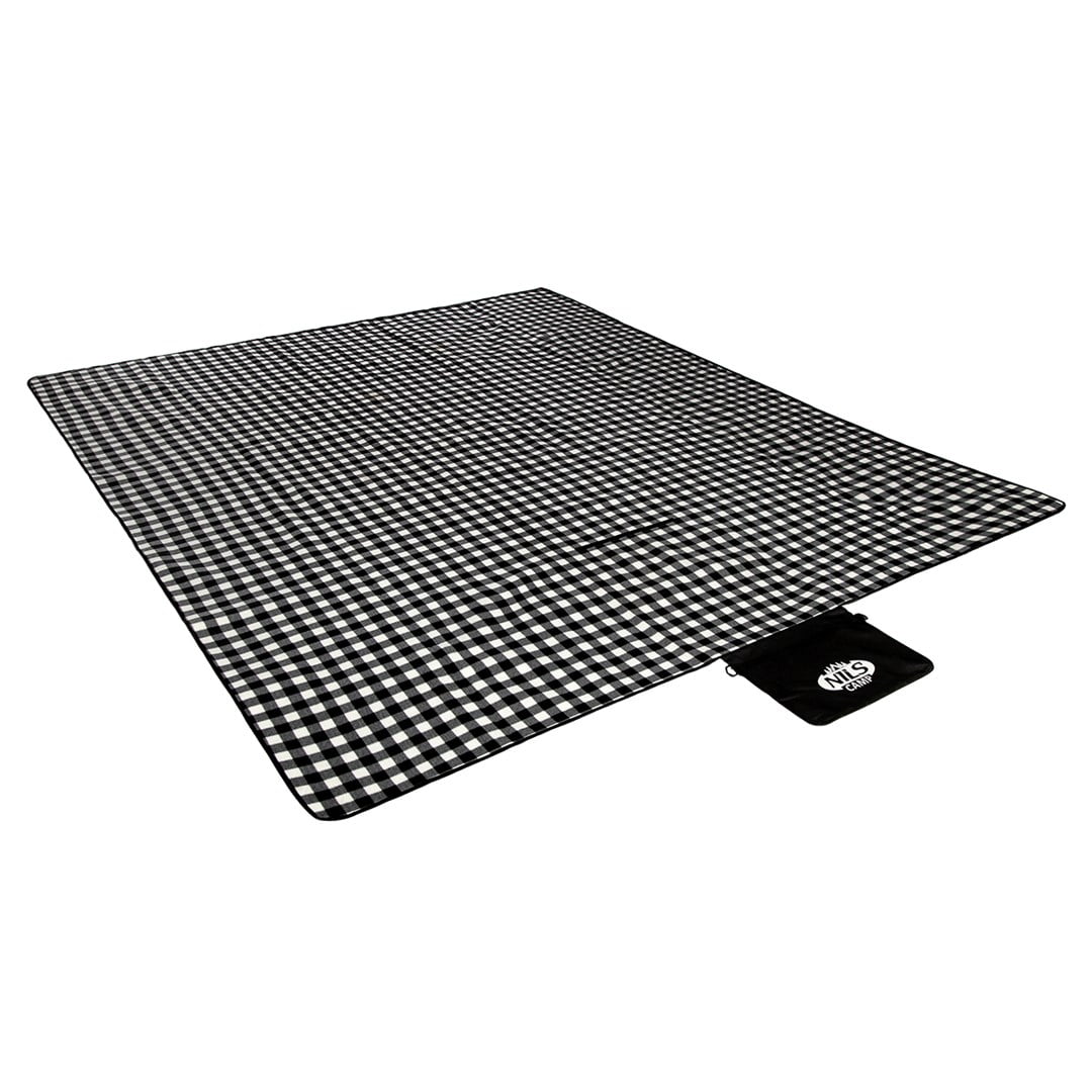 NILS eXtreme NILS CAMP picnic blanket NC2310 black and white 300 x 200 cm Walmart