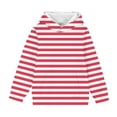 thumbnail image 5 of Lmnyox Kid's Hoodies Casual Warm Striped Long Sleeve Pullover Loose Sweatshirts with Pockets 3-14 Years, 5 of 8