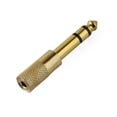 thumbnail image 3 of Small To Big Headphone Adapter Converter Plug 3.5mm To 6.35mm Audio Gold, 3 of 8