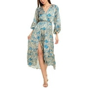 Maje womens Maxi Dress, T36, Blue
