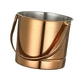 thumbnail image 4 of CoudarTitie 1.5L Ice Bucket Drink Tub Holder Portable Handle Multipurpose Metal Ice Pail for Rose Gold, 4 of 9
