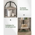 thumbnail image 3 of 4-Tier Corner Shelf, Industrial Corner Bookshelf, 47.6" Corner Storage Stand, Plant Stand Display Shelf, Corner Bookcase for Bedroom, Living Room, Home Office, Greige and Black TCJ09BG, 3 of 15