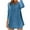 Blue, variant on Mgmyaa Hoodies for Women Casual Long Sleeve Round Neck Hooded Shirt Summer Fall Loose Tee Shirts Blouse
