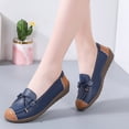 thumbnail image 5 of Wensltd Fashion Loafers Shoes Women Wide Width Bowknot Soft Sole Soft Shoes for Daily Comfort, 5 of 9