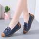 thumbnail image 5 of Zapatos Casuales de las Mujeres Suaves de Cuero Falso Deslizamiento Superior en Mochilas Cómodos Zapatos Planos de la Sola Plana de las Mujeres, 5 of 9