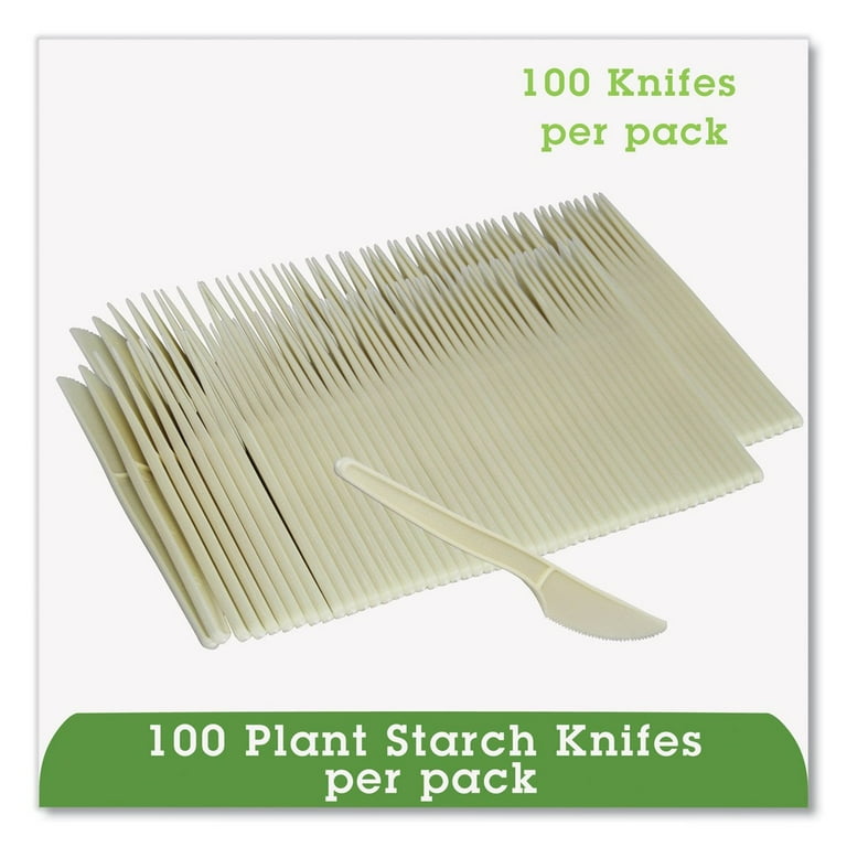 Eco-Products - Plant Starch Knife, Cream, 50/Pack, Sold as 1 PK Eco-Products - Plant Starch Knife, Cream, 50/Pack, Sold as 1 PK