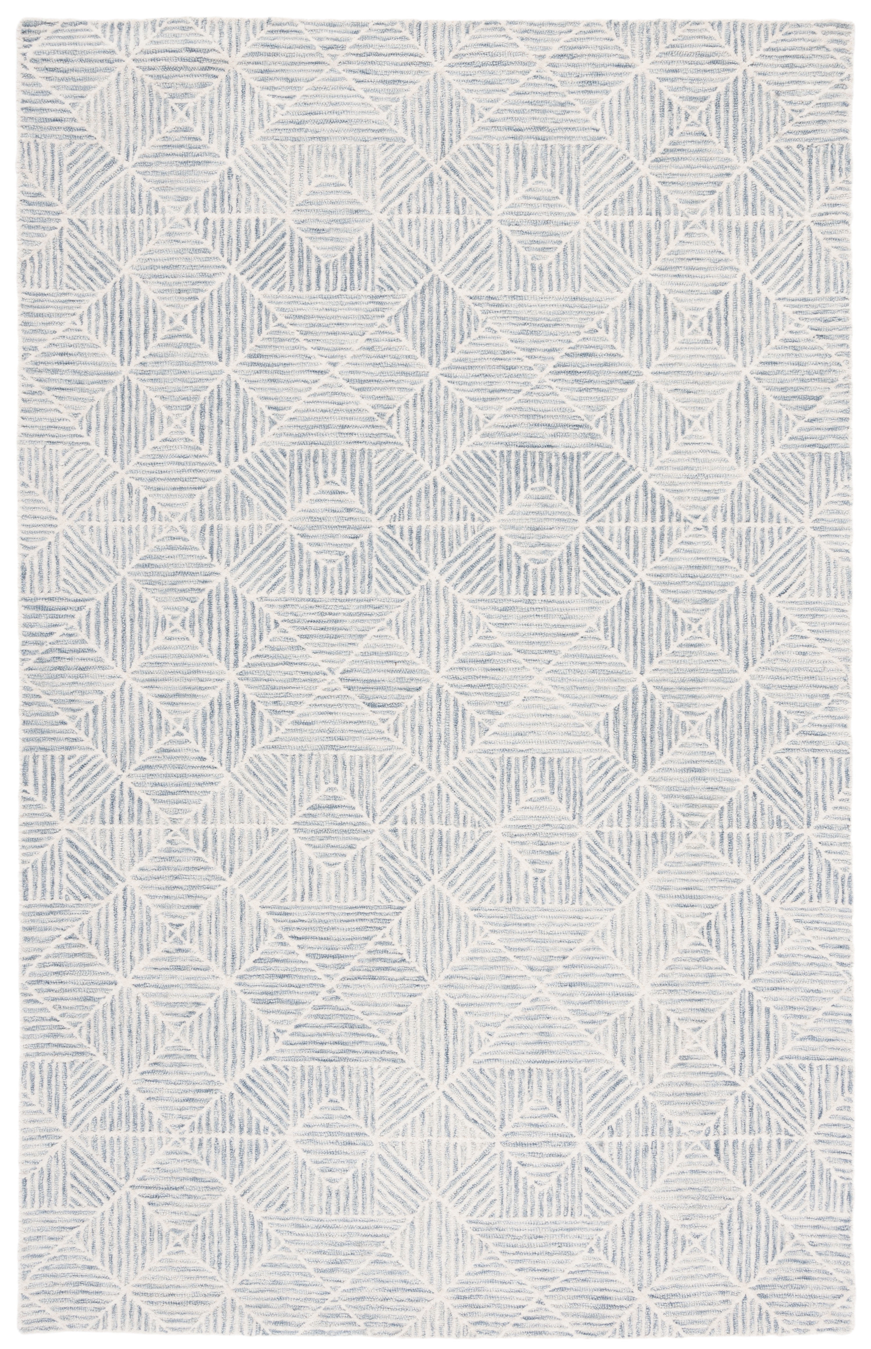 SAFAVIEH Abstract Brock Geometric Area Rug, Gray/Ivory, 5' x 8'