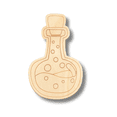 thumbnail image 2 of Unfinished Wood Etched Potion Bottle Shape | Paint By Line Crafts 10" / 1/8", 2 of 2