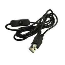 GOOHOCHY 100cm Micro USB Extension Cable with Click Button Power On Off for
