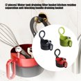 thumbnail image 2 of Meal Prep Strainer Basket 2 Piece Sink Side Drainer with Carry Handle for Produce Washing, Home Cleanup, Daily Routines, 2 of 9