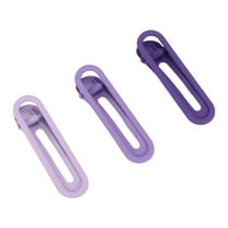 Unique Bargains 3 Pcs Classic Fashion Hair Clips Hairdo Clip for Girls 2.36"x0.67"x0.47" Purple