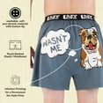 thumbnail image 5 of LazyOne Funny Animal Boxers, Wasn't Me Bulldog, Humorous Underwear, Gag Gifts for Men (Xx-large), 5 of 6