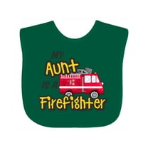 Inktastic My Aunt is a Firefighter with Fire Truck Boys or Girls Baby Bib