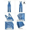 thumbnail image 3 of Women'S Oversized Distressed Denim Overalls, Ripped Denim Jumpsuit, Casual Denim Jumpsuit, 3 of 7