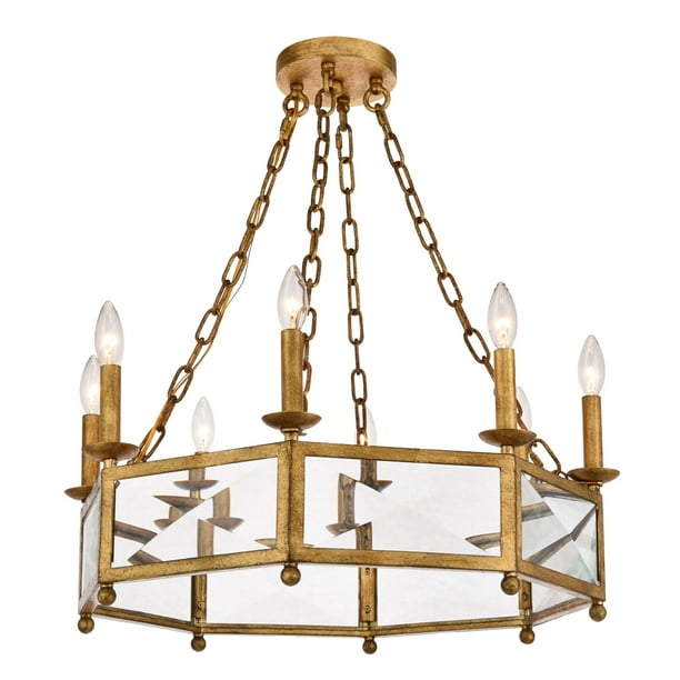 Elegant Lighting 1537D26 Exeter 8 Light 253/4" Wide Taper Candle