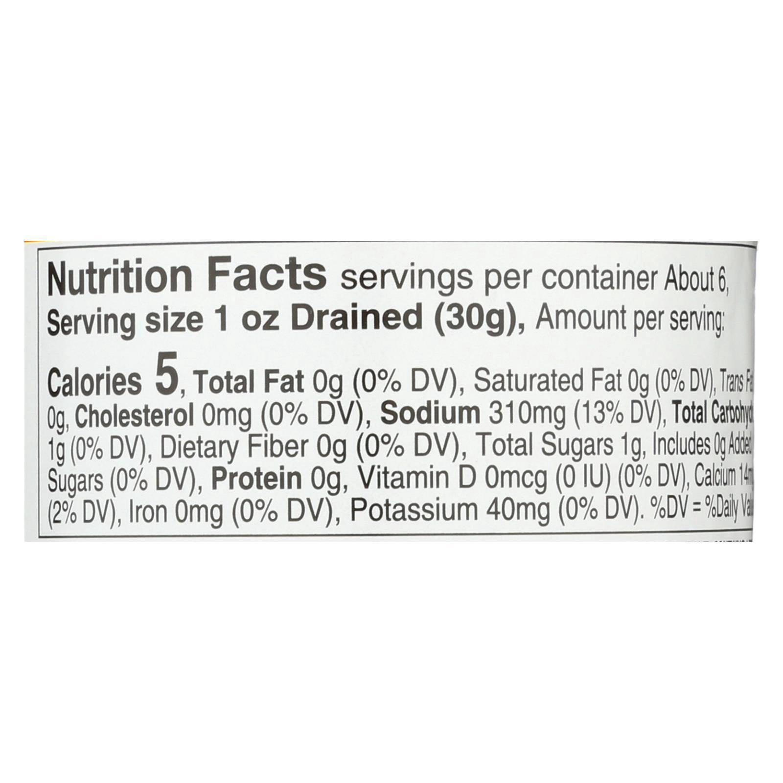 Rio Luna Organic Nacho Sliced Jalapenos - Case of 12 - 12 OZ