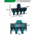thumbnail image 5 of Distribuidor de agua de 4 vías, divisor de manguera, conector de manguera de jardín, conector en Y, separador de agua para grifo, 5 of 5