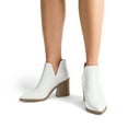 thumbnail image 6 of BURUDANI Women’s Chunky Heel Pointed-Toe Ankle Booties, 6 of 7