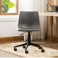 thumbnail image 2 of Cesena Faux Leather 360 Swivel Air Lift Office Chair, Antique Gray, 2 of 5