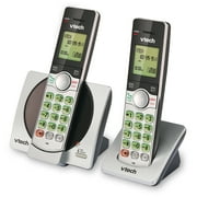 VTech CS6919-2 DECT 6.0 Cordless Phone with Caller ID and Handset Speakerphone, 2 Handsets, Silver/Black