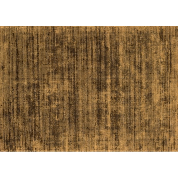 Ahgly Company Indoor Rectangle Abstract Orange Contemporary Area Rugs, 7' x 9'