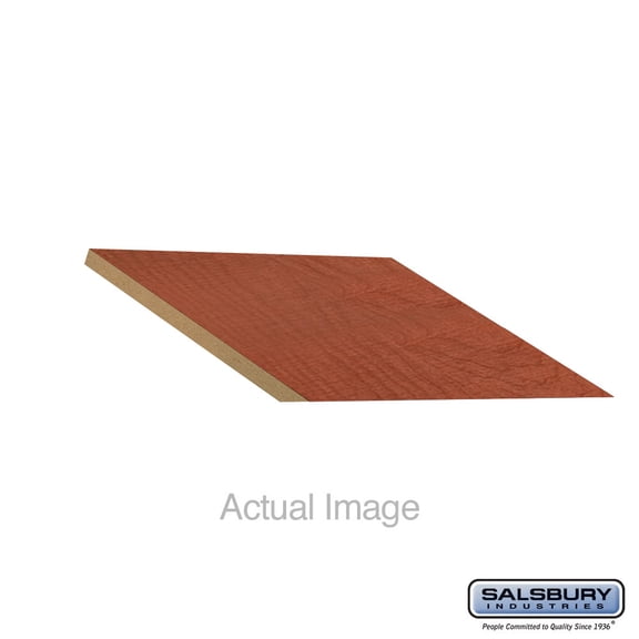 Sloping Hood Filler - In-Line - 15 Inches Wide - for 15" Deep Designer Wood Locker - Cherry