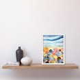 thumbnail image 2 of Seaside Beachcombing Colourful Seashells And Beach Pebbles Watercolour Painting Artwork Framed Wall Art Print A4, 2 of 4