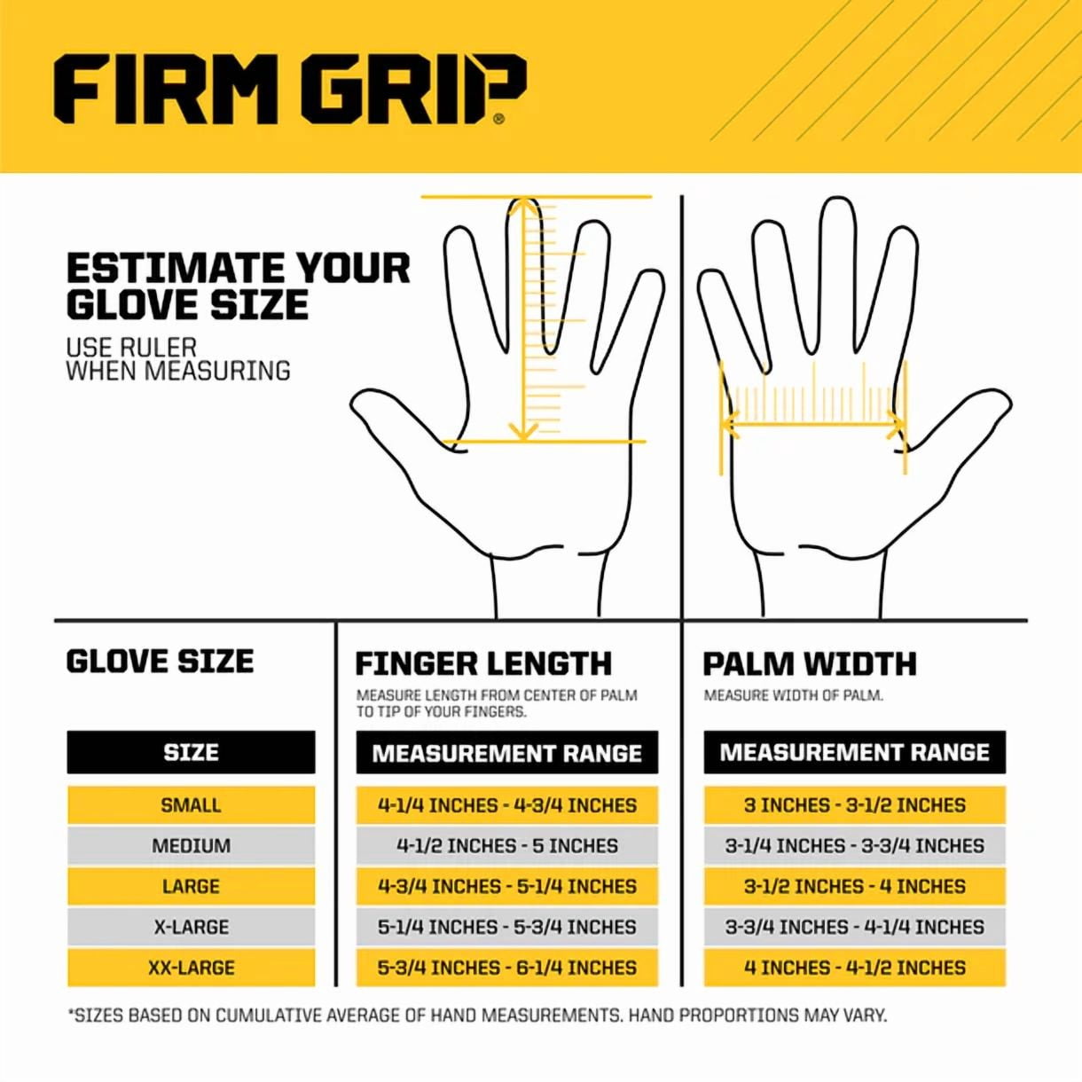 Firm Grip Trademaster X-Large Tan Duck Canvas Work Gloves with Reinforced Palm