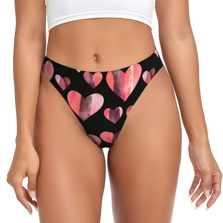 Sigee Hearts for Women s G-String Panty  Low Rise  Soft Lace Perfect for Everyday Wear or Special Occasions-Large