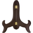thumbnail image 1 of uxcell 10" Easel Plate Holder, Wooden Folding Display Stand Brown for Decorative Picture Frame, 1 of 6