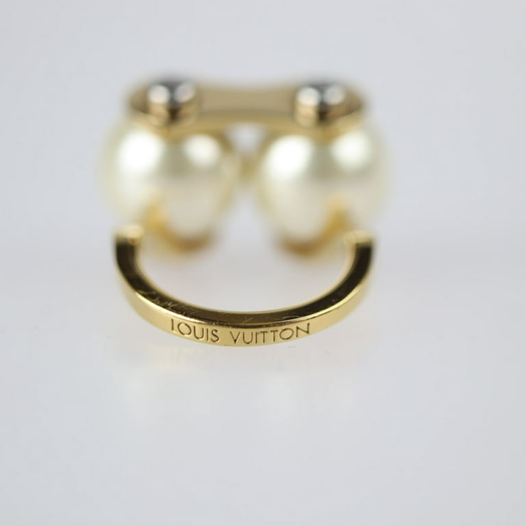 Authenticated used Louis Vuitton Louis Vuitton LV Speedy Pearl Ring Ring/Ring M68068 Notation Size S Metal Fake Gold Silver Approx., Adult Unisex