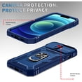thumbnail image 4 of Case for iPhone 14 Plus, Shockproof Impact Resistant with Slide Lens Protective Cover Case for iPhone 14 Plus (6.7inch) (Blue), 4 of 7