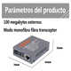 thumbnail image 2 of Set Convertidores Fibra Óptica Bloosom  Medios 10/100 Ethernet Gris, 2 of 4