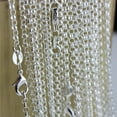 thumbnail image 3 of K-KED Bulk Silver Plated "O" Chains Necklace 16-30Inch Delicate Jewelry findings for Pendant-16 Inch-10pcs, 3 of 9