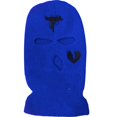 thumbnail image 1 of ZOELNIC 3-Hole Ski Mask Woolen Knitted Hat Winter Warm Outdoor Cycling Windproof Mask Balaclava Blue, 1 of 3