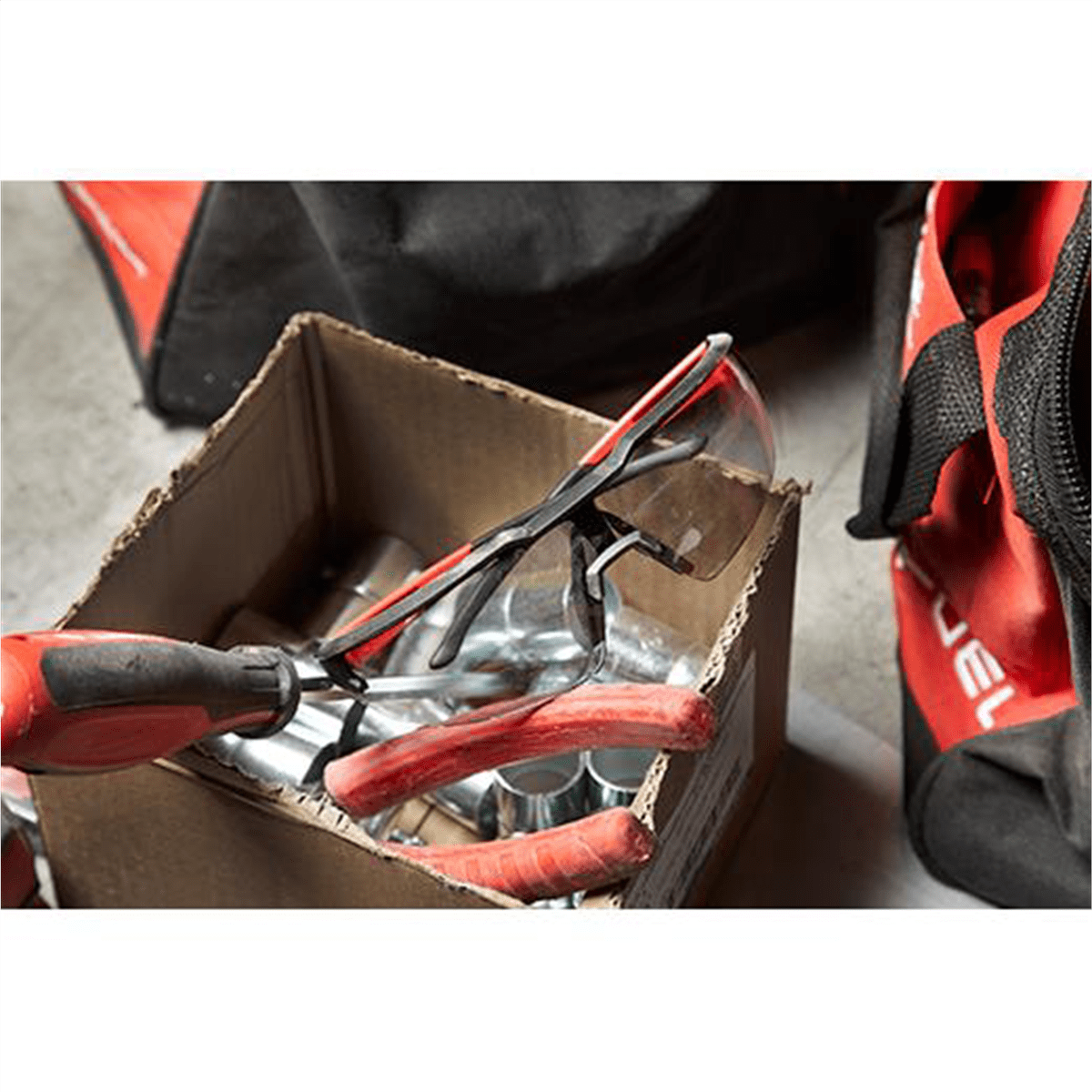 Milwaukee Tool Safety Glasses - Gray Anti-Scratch Lenses