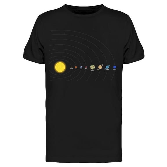 Linear Solar System Tee Men's -Image by Shutterstock