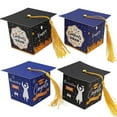 Graduation Candy Boxes Party Graduation Cap Gift Box with Tassel