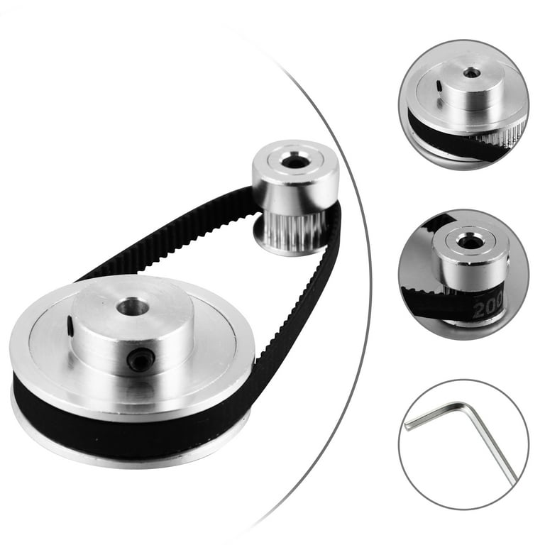 Stepper motor clearance pulley