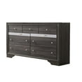 thumbnail image 2 of Matrix Traditional Style 7 Drawer Dresser in Gray made with Wood, 2 of 5
